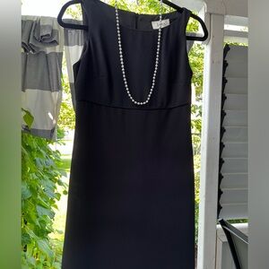 Laura Petites Classic Black Mini Sheath Dress